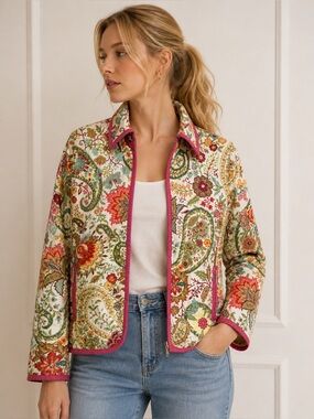 ETRO Milano Floral Quilted Jacket – NWT